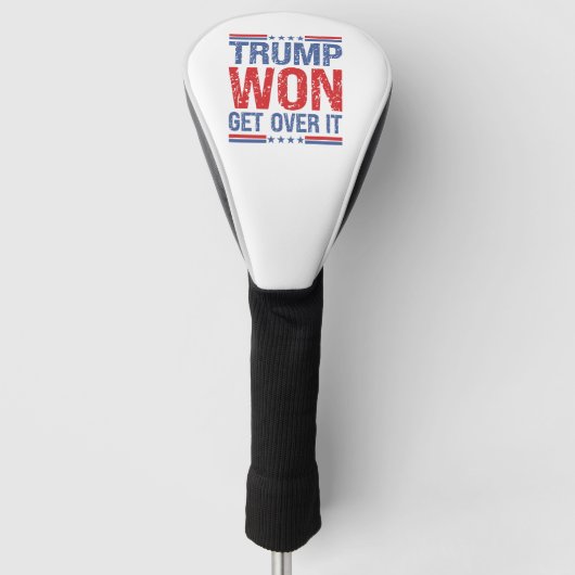 トランプが勝ったんだ、諦めろ ゴルフヘッドカバー (正面)