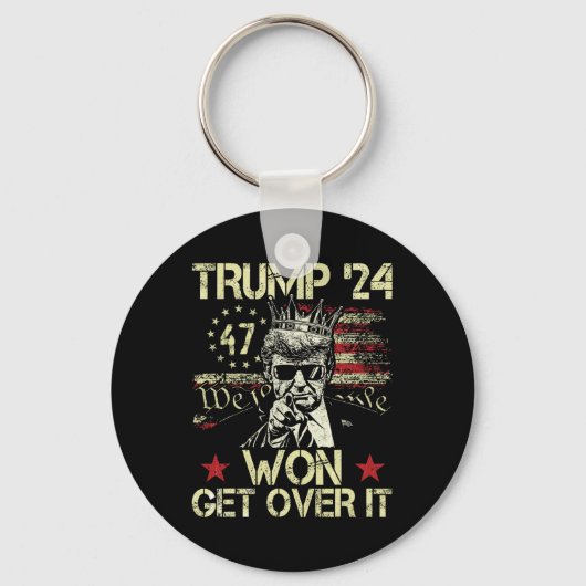 トランプが勝ったんだ、諦めろ 2025 5 キーホルダー (正面)