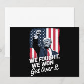 トランプが勝った諦めろ トランプ勝利 第47代大統領 招待状 (正面/裏面)