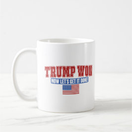 トランプが勝った！さあ、始めよう コーヒーマグカップ