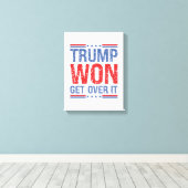 トランプが勝った キャンバスプリント (インサイチュ (ウッドフロア))