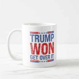 トランプが勝った コーヒーマグカップ