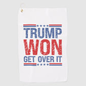 トランプが勝った ゴルフタオル (正面)