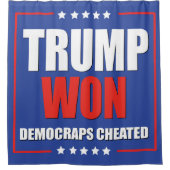 トランプが勝った シャワーカーテン (正面)