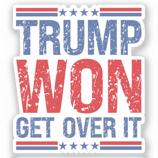 トランプが勝った シール (正面)