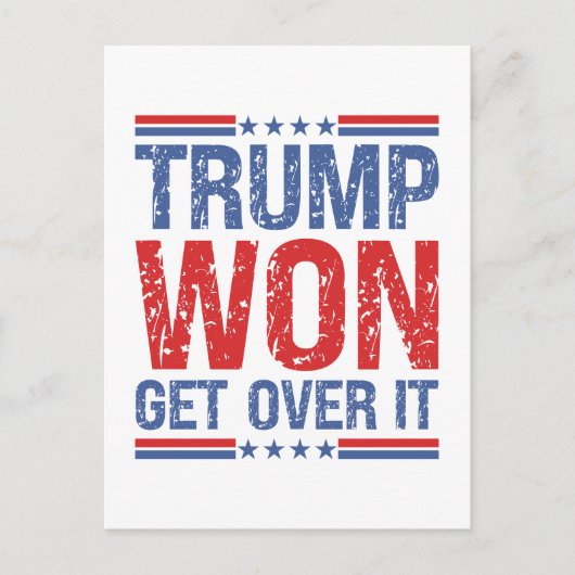 トランプが勝った ポストカード (正面)