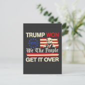 トランプが勝った！我々は勝利を得た！就任式を早く迎えよう ポストカード (スタンド正面)