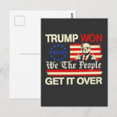 トランプが勝った！我々は勝利を得た！就任式を早く迎えよう ポストカード (正面/裏面)