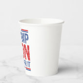 トランプが勝った 紙コップ (左)