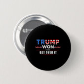 トランプが勝った、諦めろ 2025 2 缶バッジ (正面&裏面)
