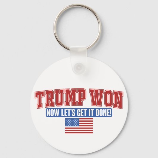 トランプが勝って勝利 キーホルダー (正面)