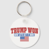 トランプが勝って勝利 キーホルダー (裏面)