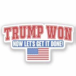 トランプが勝って勝利 シール