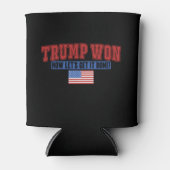 トランプが勝って勝利 缶クーラー (正面)