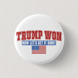 トランプが勝って勝利 缶バッジ