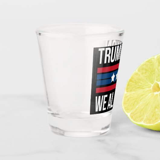 トランプが勝利した我々は全て勝った2024米国国旗トランプが勝利 ショットグラス (左)