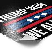トランプが勝利した我々は全て勝った2024米国国旗トランプが勝利 フォトプリント            (角)