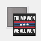 トランプが勝利した我々は全て勝った2024米国国旗トランプが勝利 マグネット (正面/裏面)