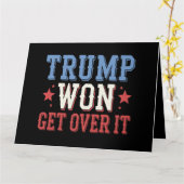 トランプが勝利2024を乗り越える カード (黄色い花)