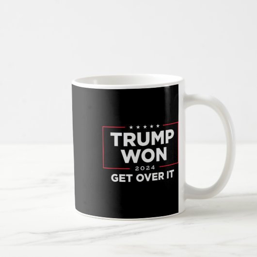 トランプが勝利2024を乗り越える コーヒーマグカップ (右)