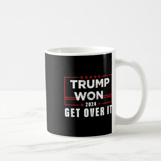 トランプが勝利2024を乗り越える コーヒーマグカップ (右)
