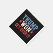 トランプが勝利2024を乗り越える スタンダードカクテルナプキン (角)