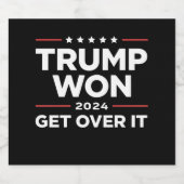 トランプが勝利2024を乗り越える ビールラベル (シングルラベル)