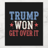 トランプが勝利2024を乗り越える ワインラベル (シングルラベル)