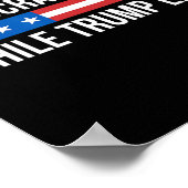 トランプが嘘をついている間に民主主義は死ぬ -  ポスター (角)