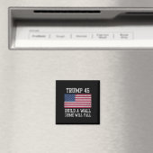 トランプが壁を作る 犯罪は落ちる アメリカ愛国者 マグネット (インサイチュ (食洗機))