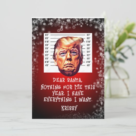 トランプが夢を真来のクリスマスに逮捕 シーズンカード (スタンド正面)