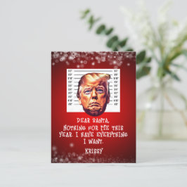 トランプが夢を真来のクリスマスに逮捕 ポストカード