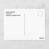 トランプが夢を真来のクリスマスに逮捕 ポストカード (裏面)