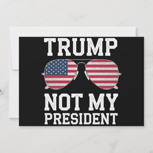 トランプが大統領じゃない トランプ反対 招待状 (正面)