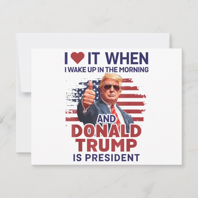 トランプが大統領だとわかって起きた時に私は最高に気分がいい (正面)