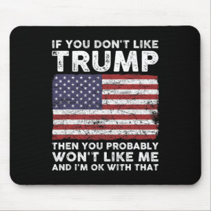 トランプが好きじゃないならMが好きじゃないだろう マウスパッド