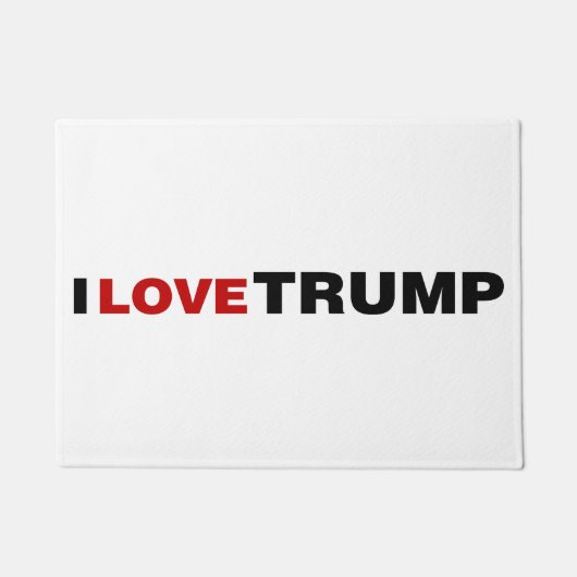 トランプが好き ドアマット (正面)