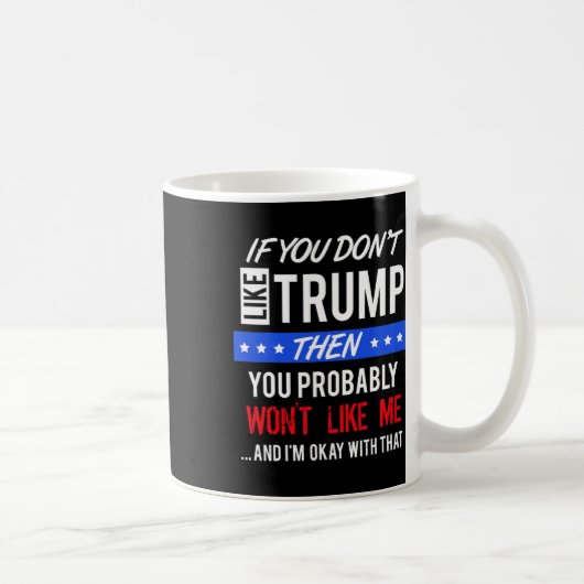 トランプが嫌いならトランプの名言 コーヒーマグカップ (右)
