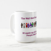 トランプが建てた壁 コーヒーマグカップ (正面左)