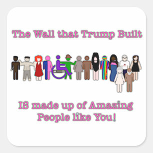 トランプが建てた壁 スクエアシール