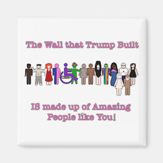 トランプが建てた壁 マグネット (正面)