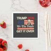 トランプが我々を勝ち取った人々は成長を越える スタンダードカクテルナプキン (インサイチュ)