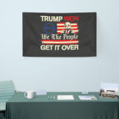 トランプが我々を勝ち取った人々は成長を越える 横断幕 (トレードショー)