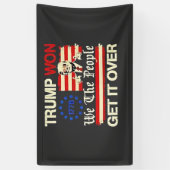 トランプが我々を勝ち取った人々は成長を越える 横断幕 (縦)