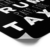 トランプが税金を支払うよりもタコスの方が年に多く支払う ポスター (角)