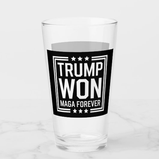 トランプが第47代米大統領にマガ選挙2024で勝利 タンブラーグラス (正面)