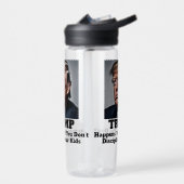 トランプが起こる ウォーターボトル (左面)