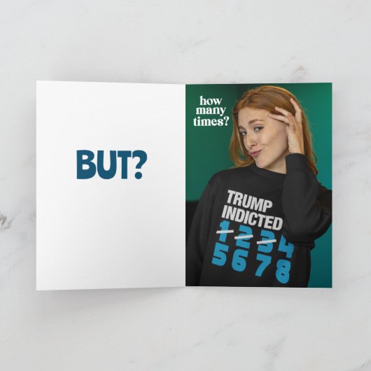 トランプが起訴された サンキューカード (内部)