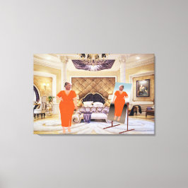 トランプが身を捧げるためにドレスをキャンバスアート キャンバスプリント