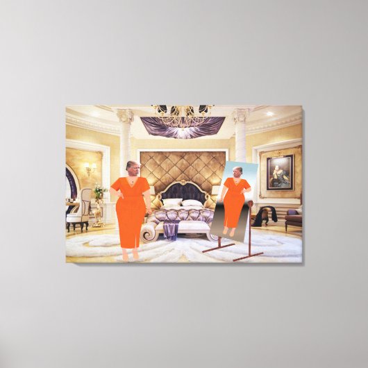 トランプが身を捧げるためにドレスをキャンバスアート キャンバスプリント (正面)